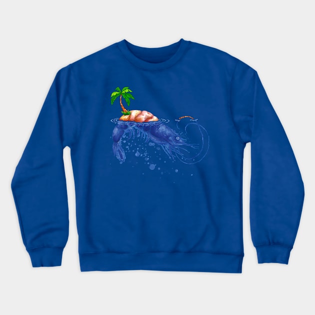 Shrimp Island Crewneck Sweatshirt by supercuss